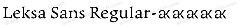Leksa Sans Regular字体转换